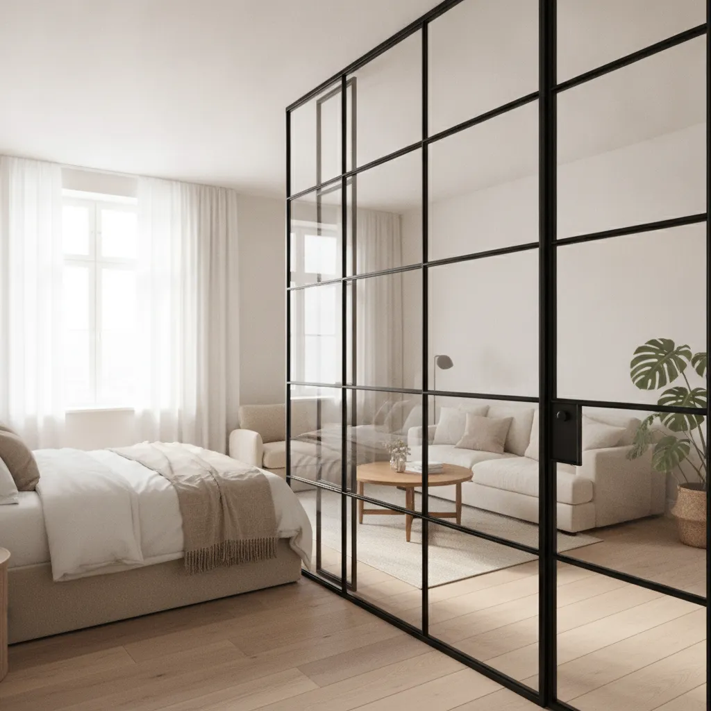 Séparer une chambre en deux quand il n'y a qu'une fenêtre